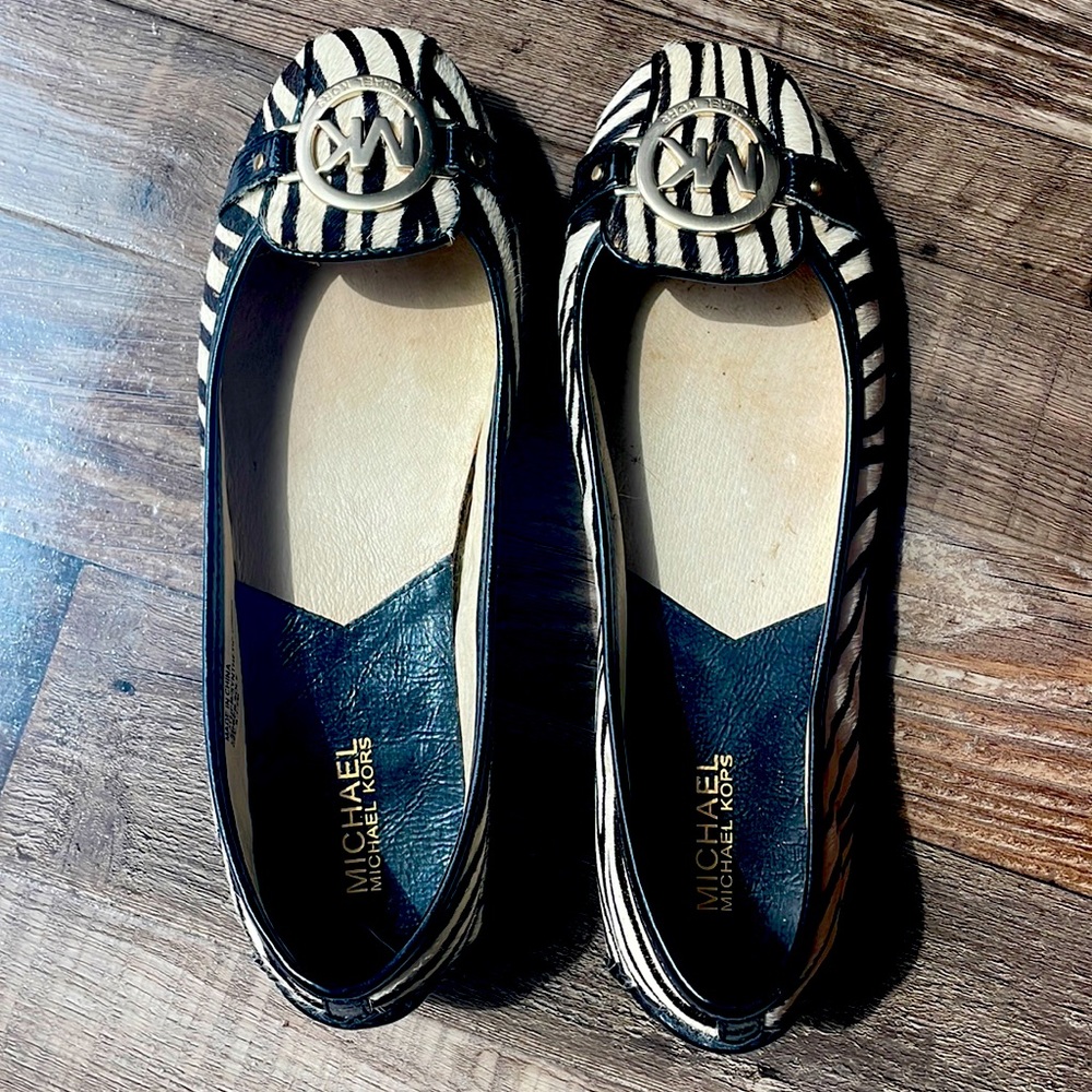 Michael kors zebra flats